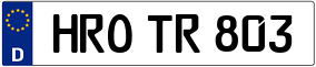 Trailer License Plate